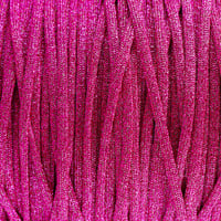 Fuchsia Glittercord - Hollow 4 mm