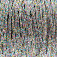 Rainbow Glittercord - Hollow 4 mm
