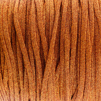 Orange Glittercord - Hollow 4 mm
