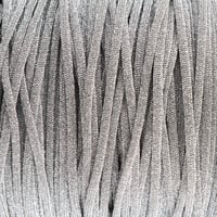 Silber Glitzerschnur - Hohlgeflochten 4 mm