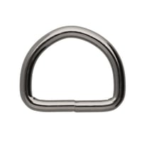 Gun Metal Anneau en D - 1 | 10 | 50 | 100 Pièces
