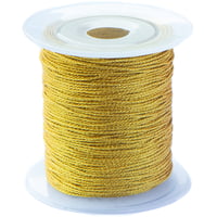 Gold - Round Metallic Jewellery Cord - 1mm