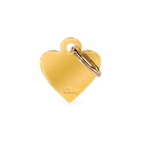Personalised Heart Tag (Small) - Gold