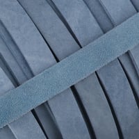 Lanière en cuir graissé Pastel Bleu de 20 mm (cuir Pull-Up) par mètre