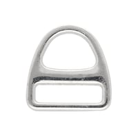 Nickelé 15 x 3 mm Anneau en D du Triangle du Harnais