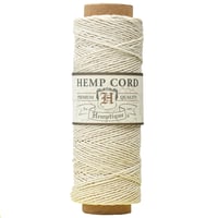 Natural - 0.5 mm - Cordon en chanvre de Hemptique - 62,5 mètres