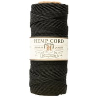 Schwarz - 1mm - Hanfschnur von Hemptique - 62,5 Meter