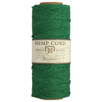 Green - 1mm - Hemp Rope by Hemptique (62.5 meter)