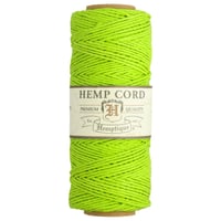 Lime Vert - 1 mm - Cordon en chanvre de Hemptique - 62,5 mètres