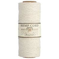 White - 1mm - Hemp Rope by Hemptique (62.5 meter)