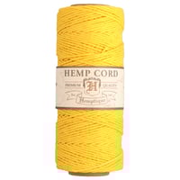 Yellow - 1mm - Hemp Rope by Hemptique (62.5 meter)
