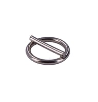 Rundringe mit Steg Vernickelt. 16 x 3 mm