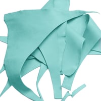 'Ice Blue' Greased Leather Scraps Sheet (750 g - 1 kg)