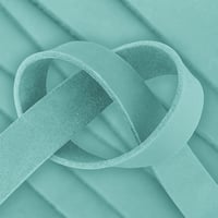 Ice Blue 40 mm Greased Leather Strap (Pull-Up Leather) - ca. 140 cm