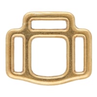 Kong Halter Square 3-sided 'Bronze Zaponed' 20 x 5 mm