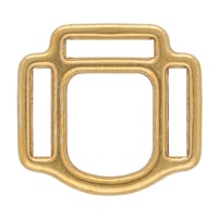 Kong Halter 3-Sided  'Bronze Zaponed'  27 x 5 mm
