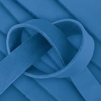 Royal Blau 15 mm Fettleder Einzelriemen (Pull-Up Leder) - 140 cm