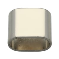 Nickel Tube de Cordon 'Double' 20mm