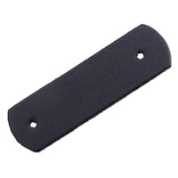 105 mm Stoppeur En Cuir Noir 2 Trous