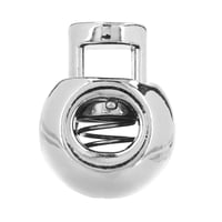 Metal Cord Lock - Round 5 mm - Silver