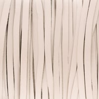 White - Kangaroo Leather Lace - 3 mm 