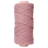 Lavender Pink 3 mm. Macramé Cotton Cord (Single Strand) - 150 m