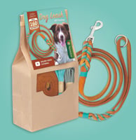 DIY-Set ''Bleed Knot'' - Hundeleine aus Leder mit Paracord