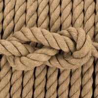 Mocha Brown Cotton Twisted Rope - Ø 10 mm