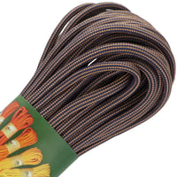 Marine Blue & Golden Copper Glamour Stripes Paracord 550 Type III - ca. 10 m