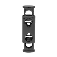 Metal Cord Cylinder Lock Double Button 5 mm - Gun Metal 