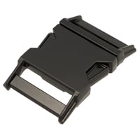 Black 30 mm Curved Metal Side Release Buckle