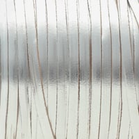 Metallic Foil Silber - Känguru-Lederschnürung 3 mm