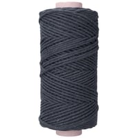 Midnight Bleu Corde de coton Macrame 3 mm (simple brin) - 150 m - 500 grammes