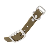 Military Olive - 20 mm adaptateur BioThane avec rivets