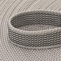 Sangle tissée PPM avec caoutchouc 'Gris' 20 mm