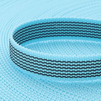 Sangle tissée PPM avec caoutchouc 'Baby Bleu' 20 mm