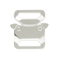 15mm Shiny Silver Metal Safe Lock Buckle