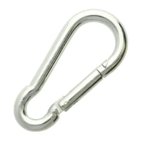 Zinc Plated Carabiner 60 x 6 mm
