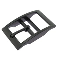30 mm - Black - Belt Buckle Double Barred