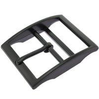 Double-Barred Belt Buckle Black 40 mm