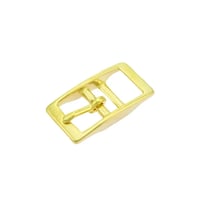 Double-Barred Belt Buckle Brass 16 mm