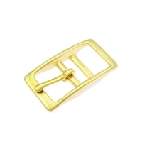Double-Barred Belt Buckle Brass 20 mm