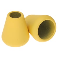 Silicon Yellow 6 mm Cord End Cone