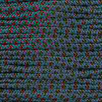 Neon Turquoise & Chocolate Brown Diamonds Paracord Type II