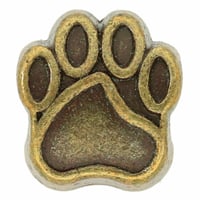 Metal Bead Paw - Antique Brass