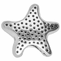 Metal Bead Sea Star - Silver