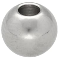 Silber 4 mm Runde Plastikperle