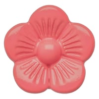 Perle Curseur Fleur - Sombre Rose