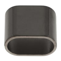 Gun Metal Cord Tube 'Double' 20mm
