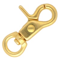 Swivel eye Clip Carabiner Brass 46 mm - Ø 10 mm